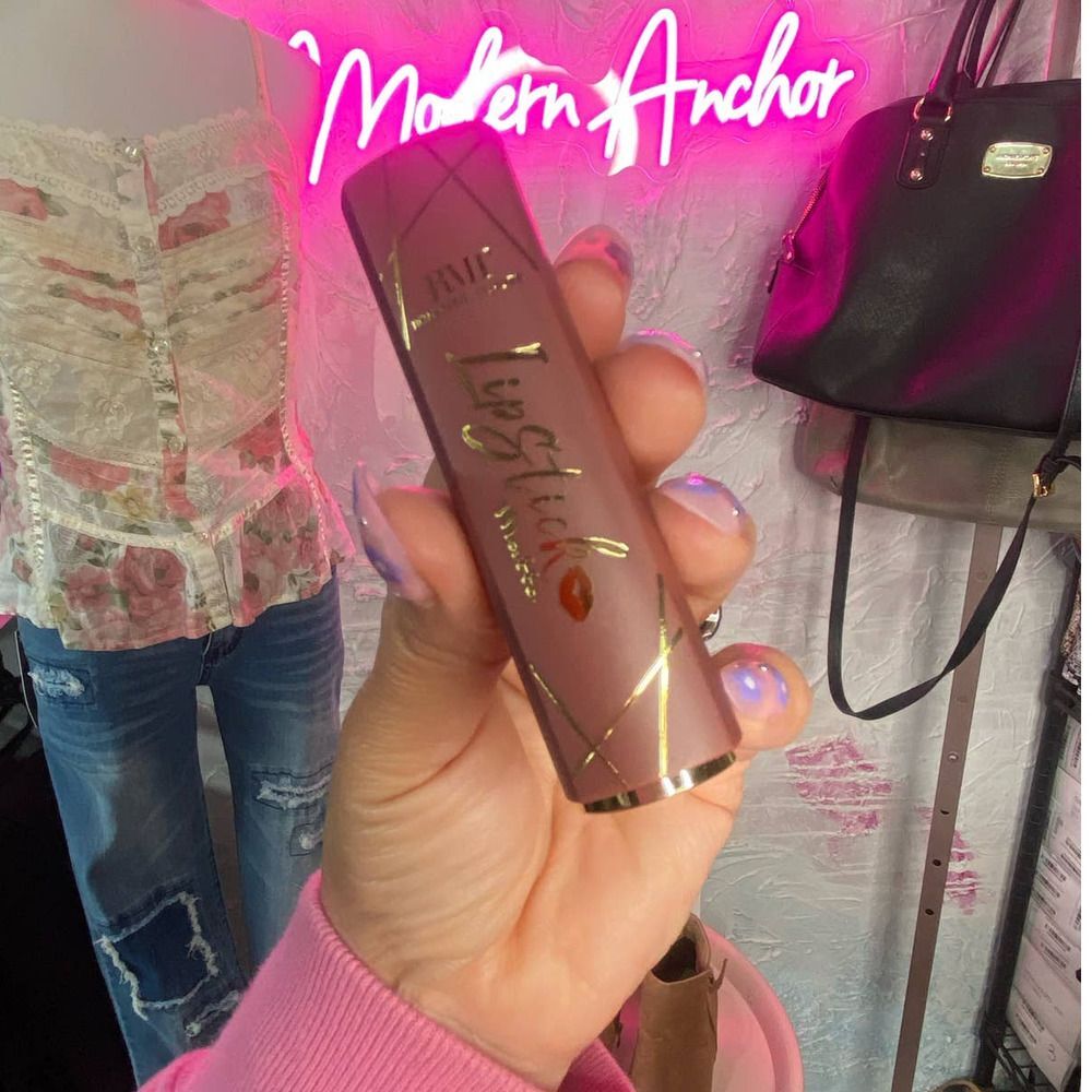 LAST ONE - NEW Click Bullet Nude Matte Lipstick by Romantic Beauty #14 - Picture 3 of 7